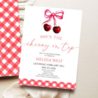 Ella es la cereza en la cima del Baby Shower de ce