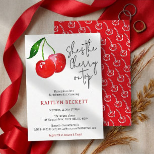 Invitación Ella es la guinda del pastel 🍒 Despedida de solte