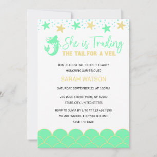 Invitación Ella es la soltera de Trading Tail For The Veil