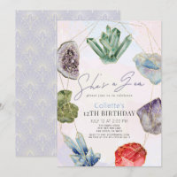 Ella es un cumpleaños de geología Gemstone Crystal