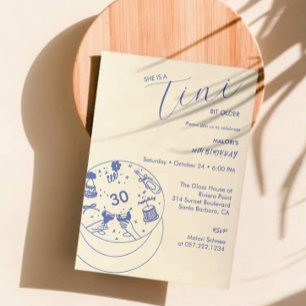 Invitación Ella es un Martini un poquito mayor Cumpleaños 30