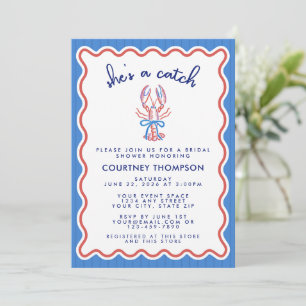 Invitación Ella Es Un Tesoro Despedida de Soltera de Langosta