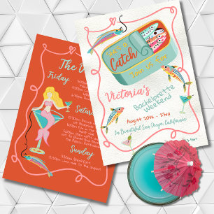 Invitación Ella es una sirena de fin de semana de soltera Sar