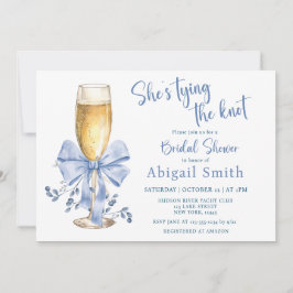 INVITACIÓN ELLA ESTÁ AÑADIENDO LA DUCHA DE BRIDAL AZUL DE KNO