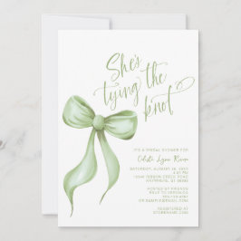 Invitación Ella está atando la ducha de novia de Knot Sage Gr