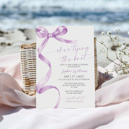 Invitación Ella está atando la ducha de novias Knot Lavender 