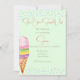 Invitación Ella está en la ducha nupcial