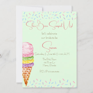 Invitación Ella está en la ducha nupcial