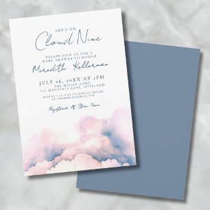 Invitación Ella está en la gloria Cumpleaños elegante de bebé