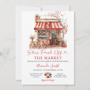 Invitación Ella está fuera de la ducha de novia de Bakery Mar