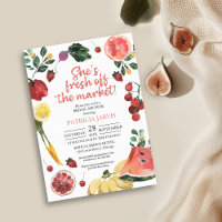 Ella está fuera del Bridal Shower del Mercado de A