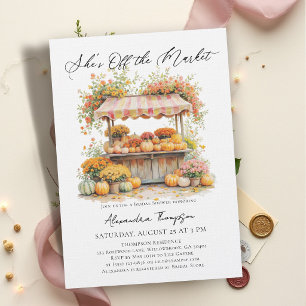 Invitación Ella Está Fuera del Mercado Calabaza Otoño Desayun