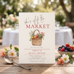 Invitación Ella está fuera del mercado: Desayuno de novia en 
