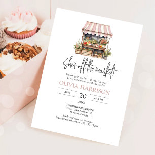 Invitación Ella está fuera del mercado Desfile de novia en el