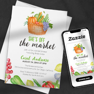 Invitación Ella está fuera del mercado Desfile de Regalos de 