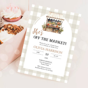 Invitación Ella está fuera del mercado Desfile de regalos de 