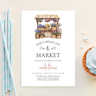 Invitación Ella está fuera del mercado Desfile de regalos de