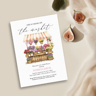 Invitación Ella está fuera del mercado Floristería Despedida