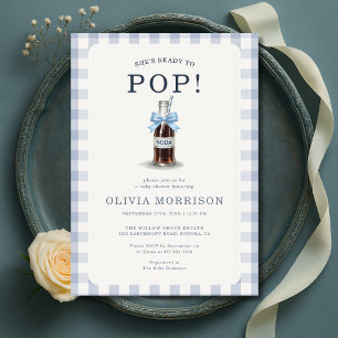 Invitación Ella está lista para dar a luz, Baby Shower de Boy