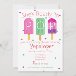 Invitación Ella está lista para pop