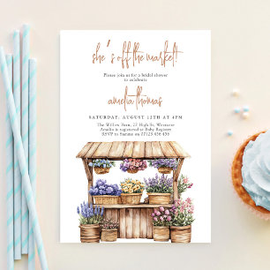 Invitación Ella está recién salida de la feria nupcial de reg