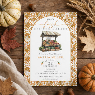 Invitación Ella está recién salida del mercado Azulejo de óxi