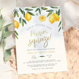 Invitación Ella ha encontrado a su pareja de limón en la desp