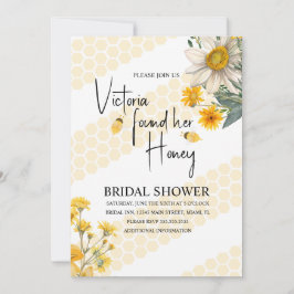 Invitación Ella Ha Encontrado Su Lluvia De Novios Abeja De La