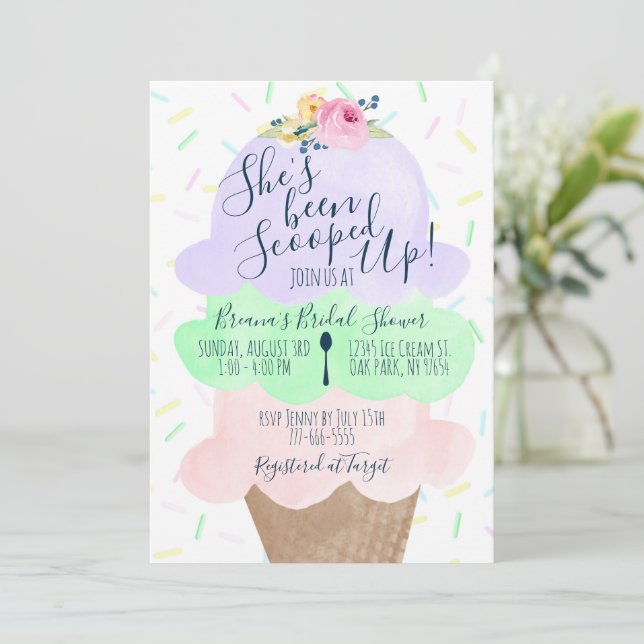 Invitación Ella Ha Sido Recogida Fiesta de Despedida de Solte (Anverso de pie)