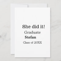 Ella lo hizo graduada clase de nombres agregados d