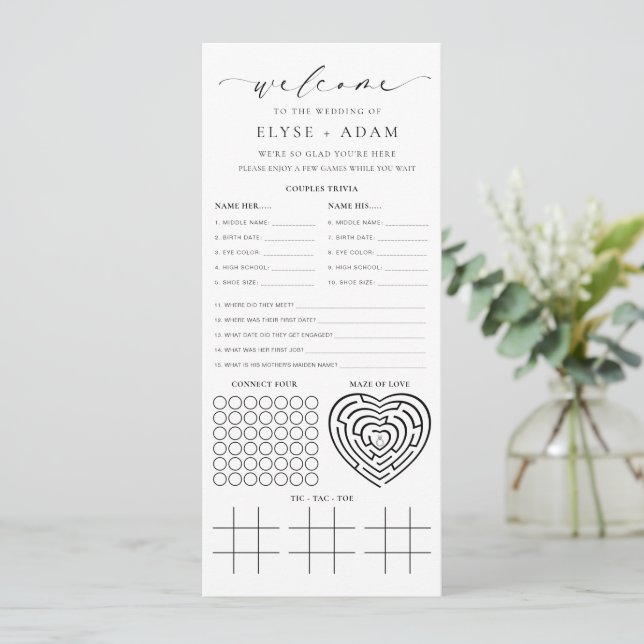 Invitación Ellesmere Boda Prueba y (Anverso de pie)