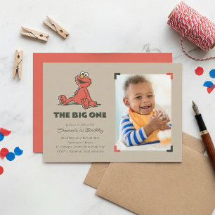Invitación Elmo   El gran primer cumpleaños - Foto