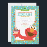 Invitación Elmo - Pastel y Confetti 5 cumpleaños<br><div class="desc">Elmo dice: "¡Feliz cumpleaños!" Este lindo personalizado está aquí para promocionar una invitación muy especial de cumpleaños para su día especial. Este monstruo de marionetas es visto aquí en su forma clásica de personalizado que es icónica con los niños de todo el mundo, gracias a Plaza Sésamo. Envuelto en un...</div>