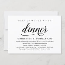 Elopamiento de boda, Cena Felices para Siempre