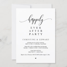 Invitación Elopamiento de Boda, Fiesta Feliz para Siempre