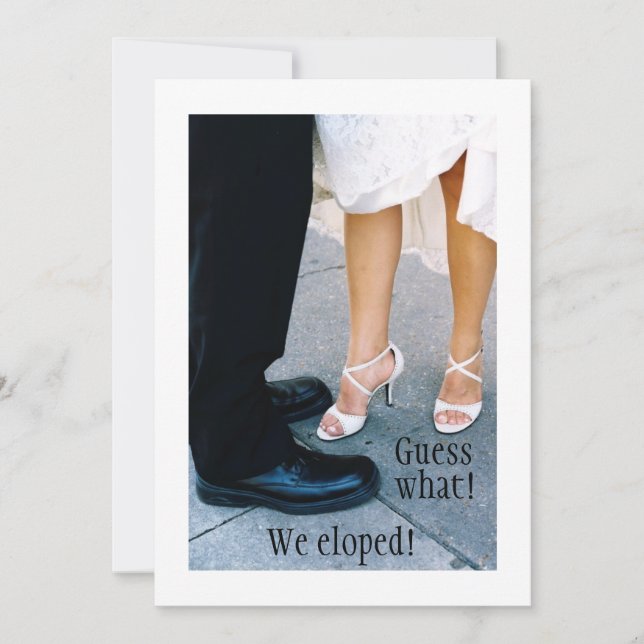 Invitación Elopement (Anverso)