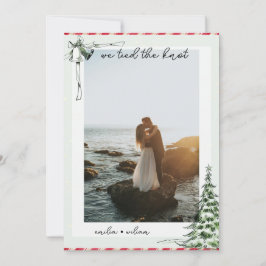 Invitación Elopement Boda de fotografía navidades