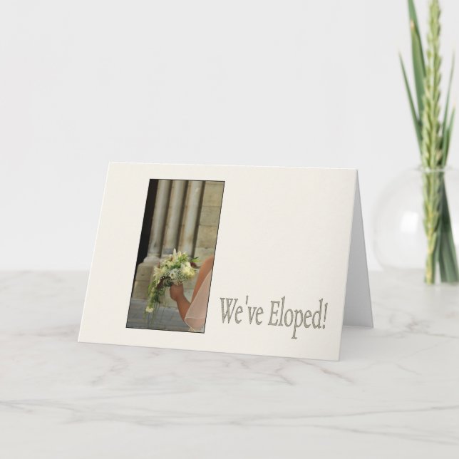 Invitación Elopement - Classic Bride (Anverso)