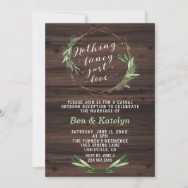 Invitación Elopement de amor simple del sur