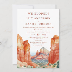 Invitación Elopement Elopement Red Rock del desierto de las a