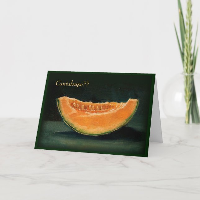 INVITACIÓN ELOPEMENT: FUNNY: CANTELOUPE (Anverso)