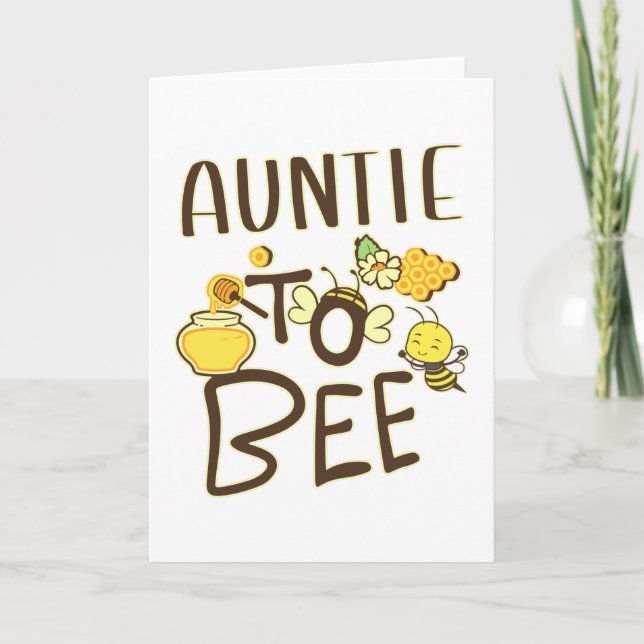 Invitación Embarazada De Abeja Embarazo (Anverso)