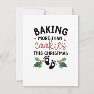 Invitación Embarazo de Navidad: Horneando Más que Galletas