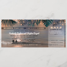 Embarcadero Pase Tropical Beach Lights Boda Ticket