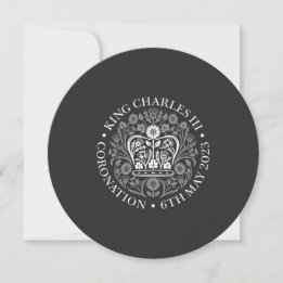 Invitación Emblema de coronación de King Charles III