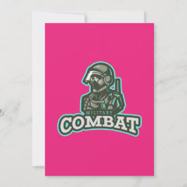 Invitación Emblema de Esports de Combate | Logotipo de Guerre