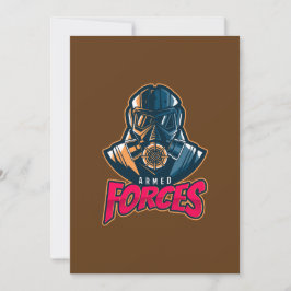 Invitación Emblema de juego de las Fuerzas Armadas | Logotipo