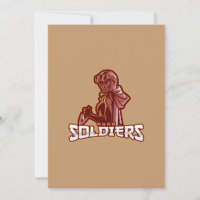 Emblema de juego militar | Logotipo de guerrero he