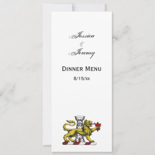 Invitación Emblema de la Cresta Fleur de Lis de la Torre del 