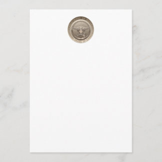 Invitación Emblema del gobierno de D.O.D